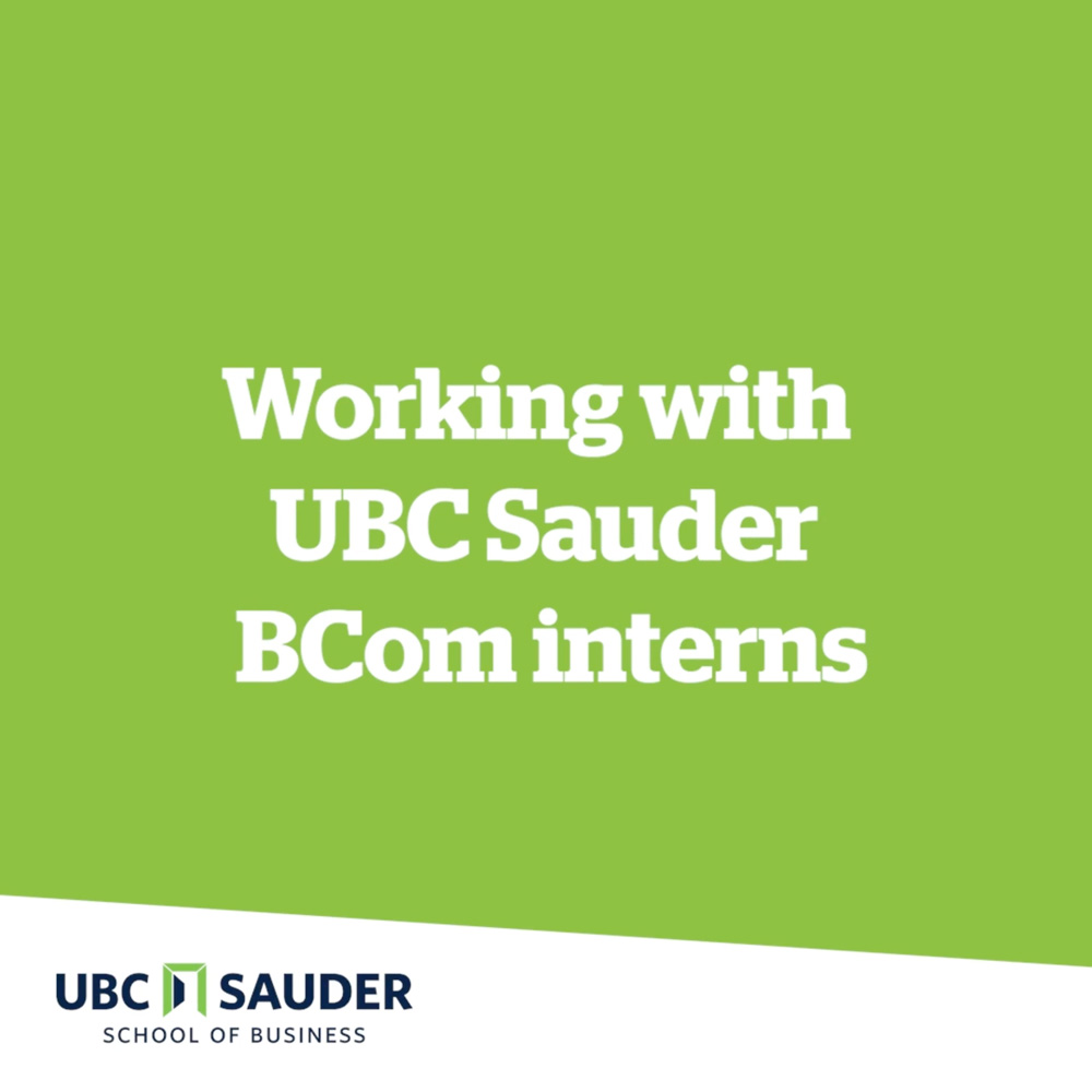 Video thumbnail for UBC Sauder BCom Customer Stories