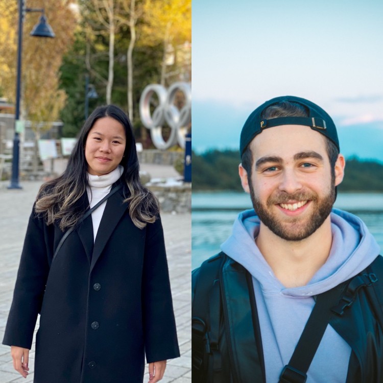 Mia Vorland and Seth Book, two UBC Bachelor + Master of Management (B+MM) graduates 