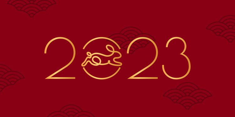 Graphic of 2023 Lunar New Year: Year of the rabbit